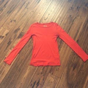J crew orange perfect fit T shirt